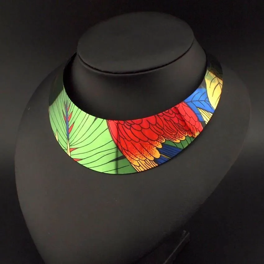Multi Color Wide Cuff Bracelet  And Necklace Sets