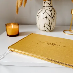 'My Baby Journal' Luxury Record Book | Mustard