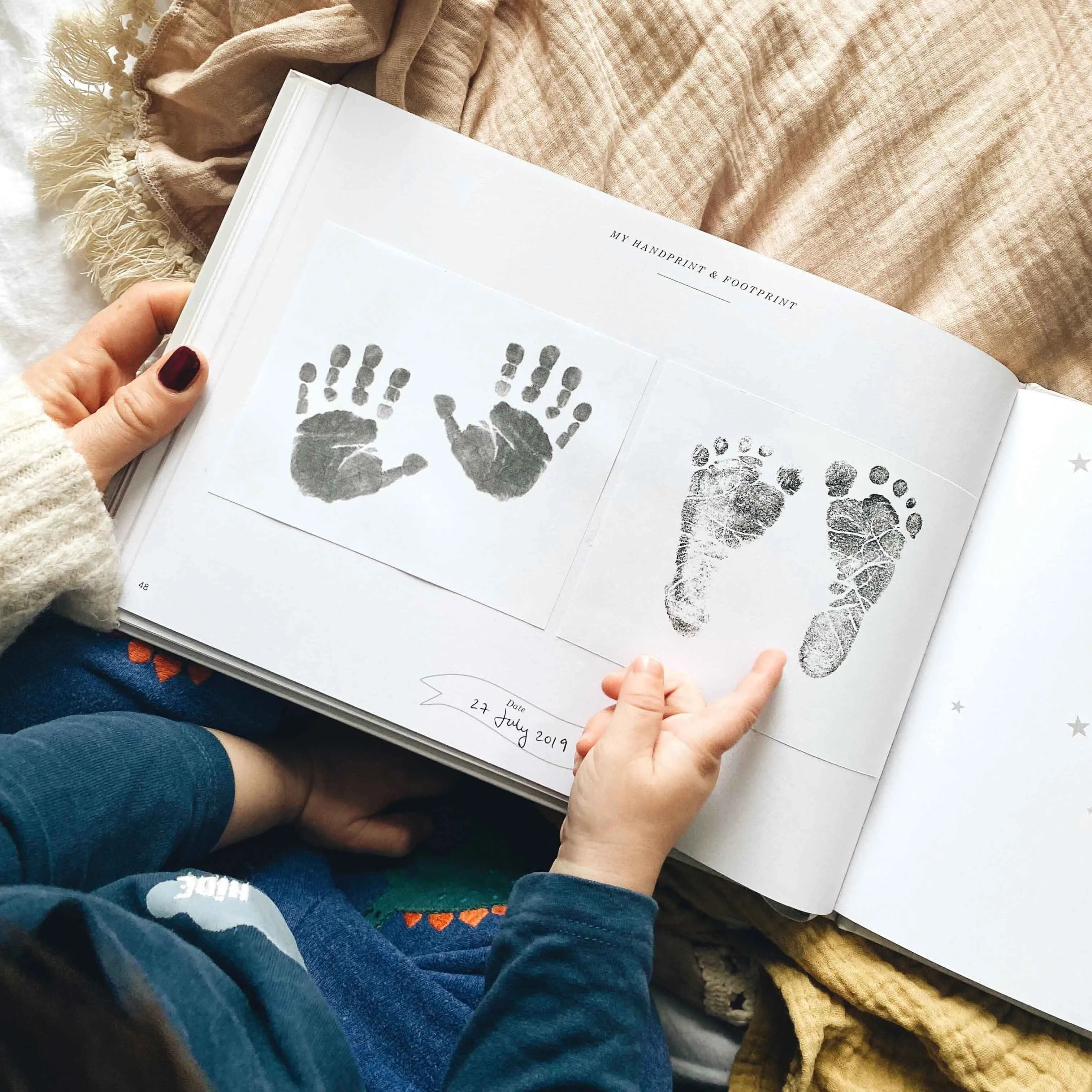 'My Baby Journal' Luxury Record Book | Mustard
