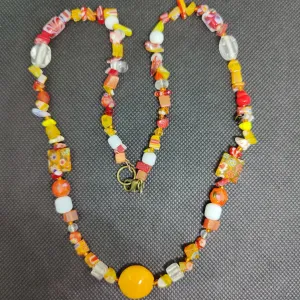 N #50 Orange, You Glad it's not a Banana!! Fun! Fun! Necklace
