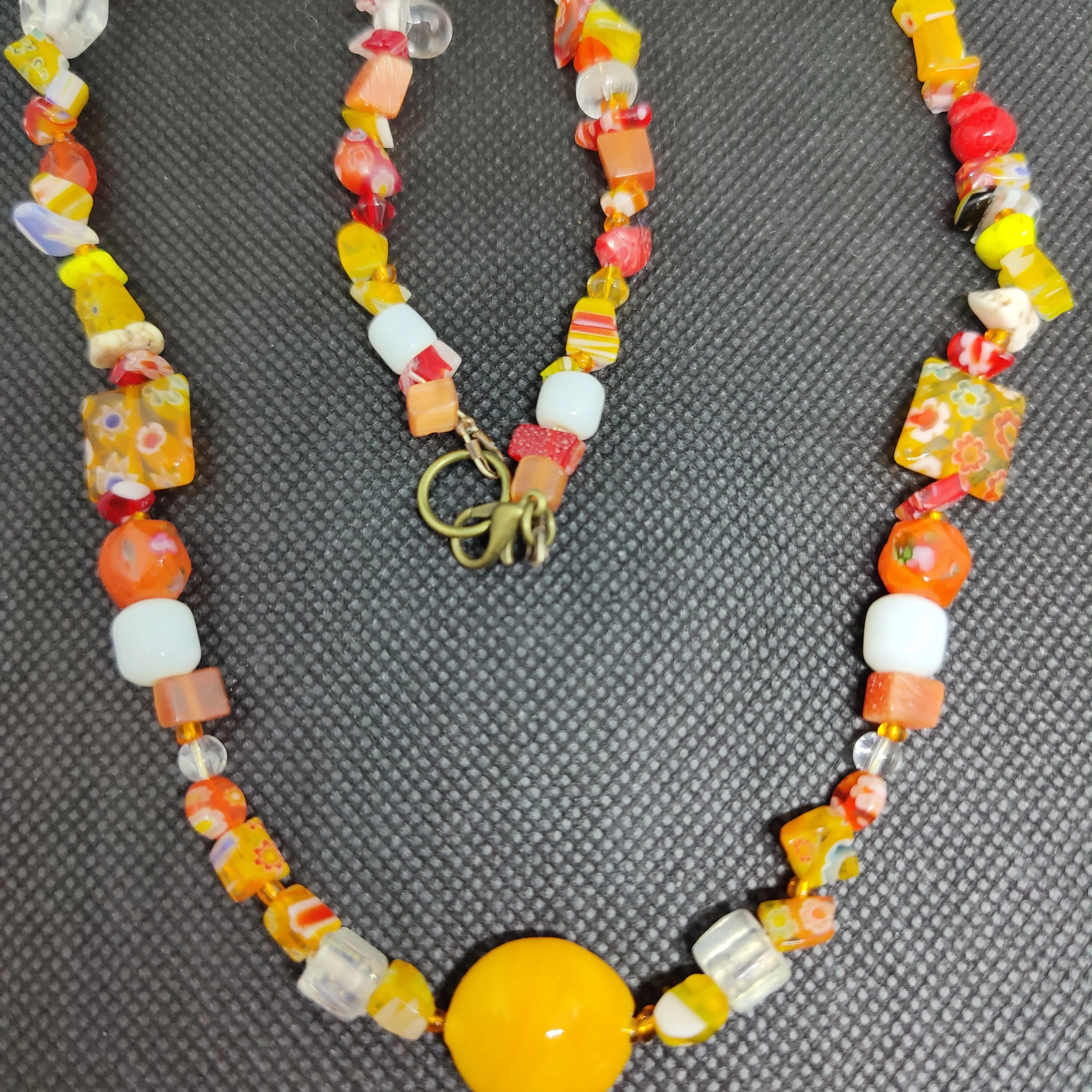 N #50 Orange, You Glad it's not a Banana!! Fun! Fun! Necklace