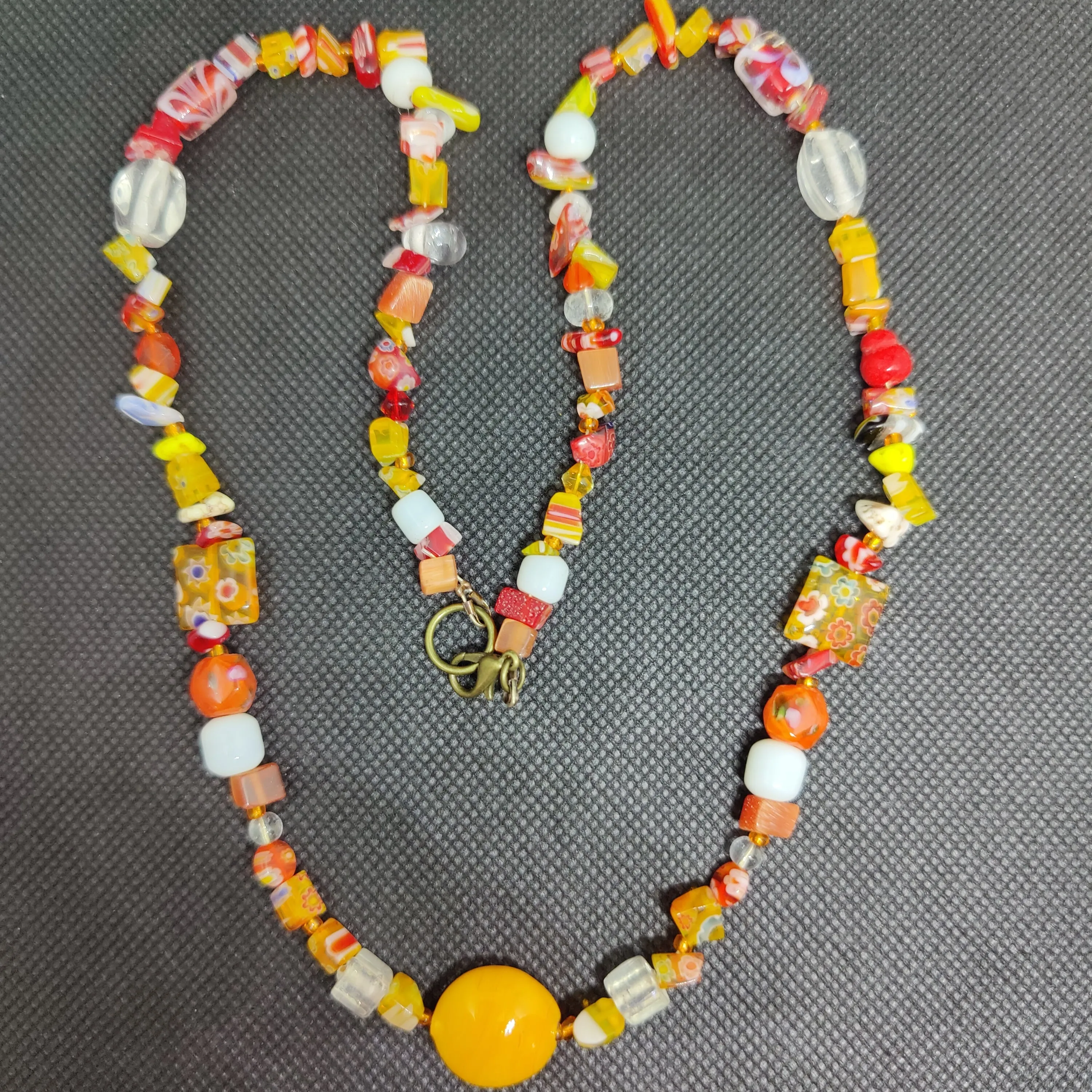 N #50 Orange, You Glad it's not a Banana!! Fun! Fun! Necklace