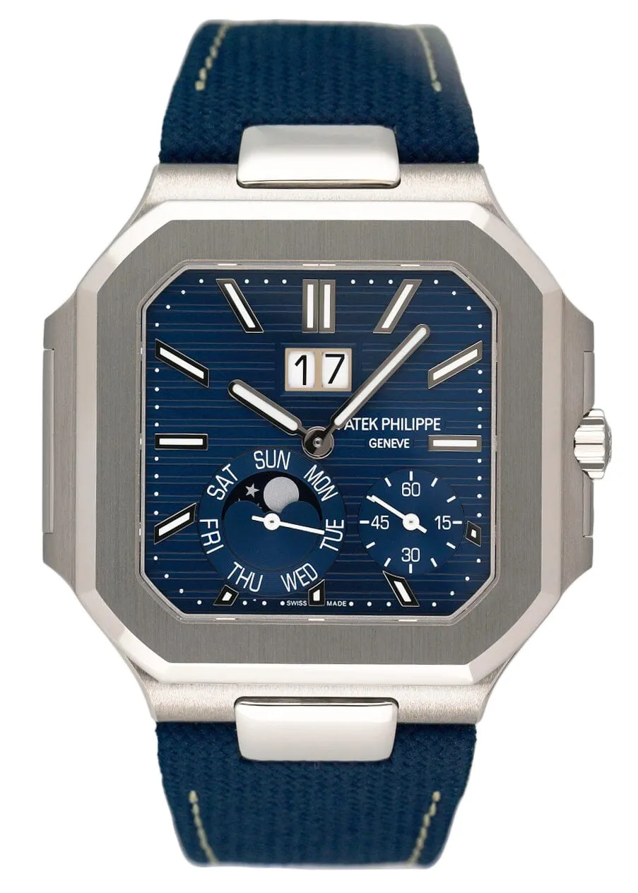 New Patek Philippe Cubitus 5822P Blue Dial Mens Watch Box Papers