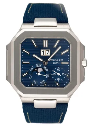 New Patek Philippe Cubitus 5822P Blue Dial Mens Watch Box Papers