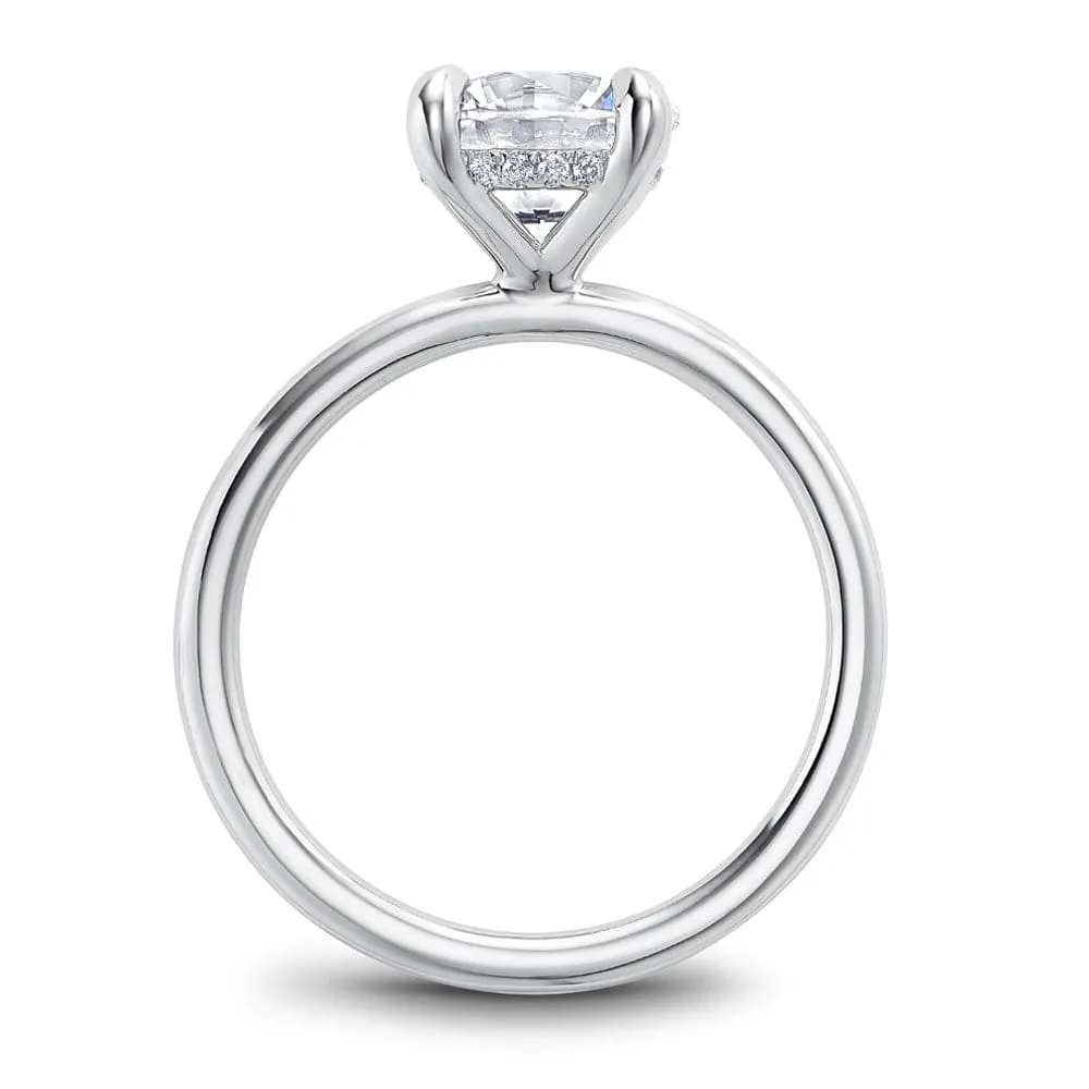 Noam Carver Platinum 1.70ct Round Solitaire with Hidden Halo Diamond Engagement Ring