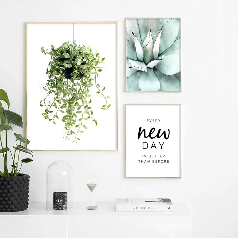 Nordic Simple Green Plants And Succulent