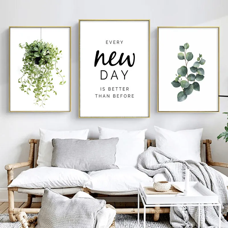 Nordic Simple Green Plants And Succulent