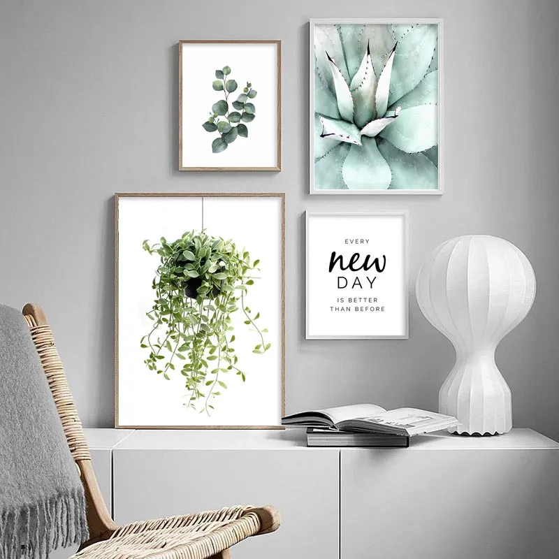Nordic Simple Green Plants And Succulent