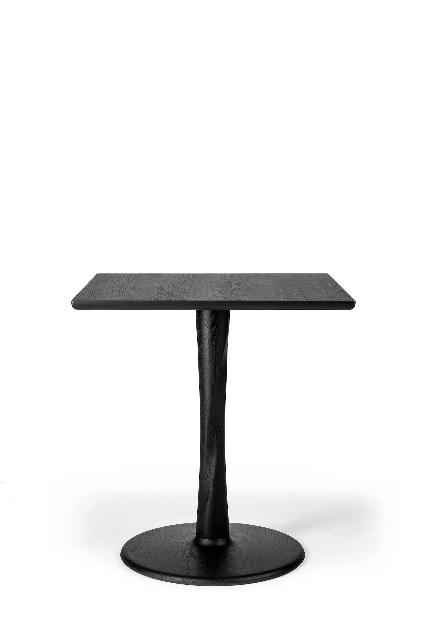 Oak Torsion Square Black Dining Table