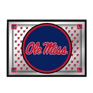 Ole Miss Rebels: Team Spirit - Framed Mirrored Wall Sign
