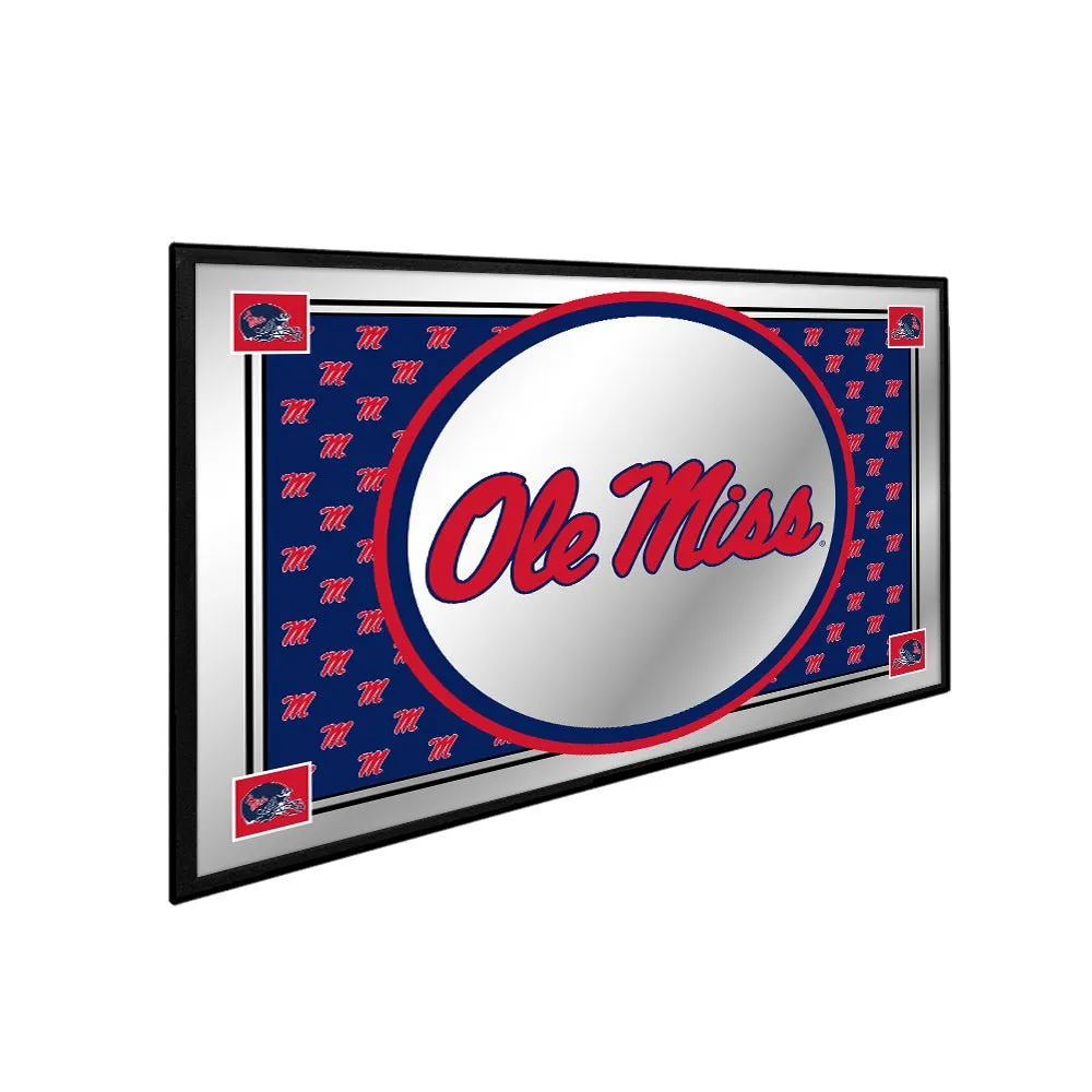 Ole Miss Rebels: Team Spirit - Framed Mirrored Wall Sign