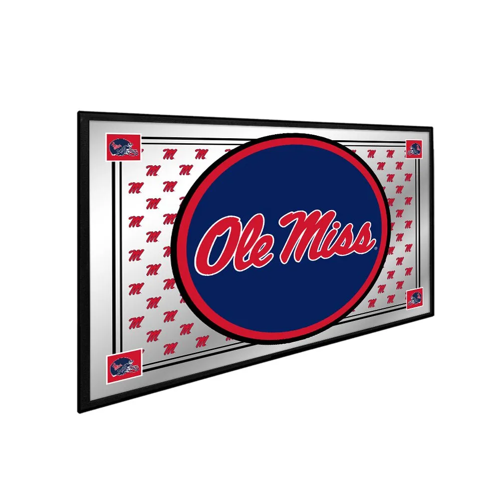 Ole Miss Rebels: Team Spirit - Framed Mirrored Wall Sign