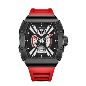 OLTO-8 EXPLORE-X Skeleton Automatic Watch Red