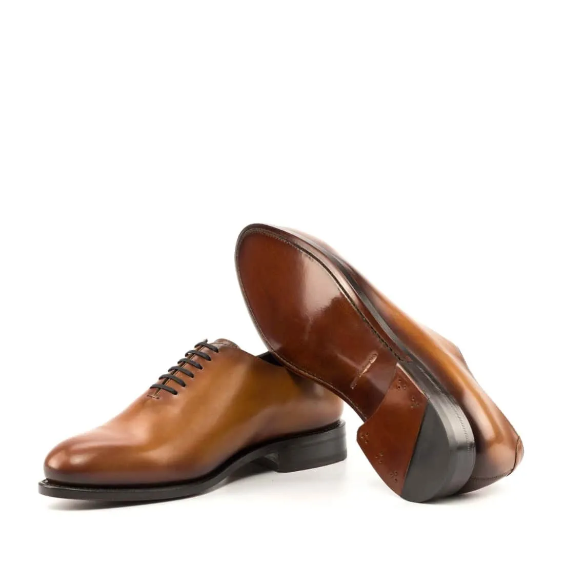 One Cut en cuir marron clair
