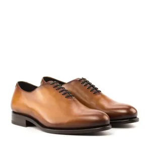 One Cut en cuir marron clair