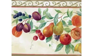 Orange Tropical Fruit 10004601 Wallpaper Border