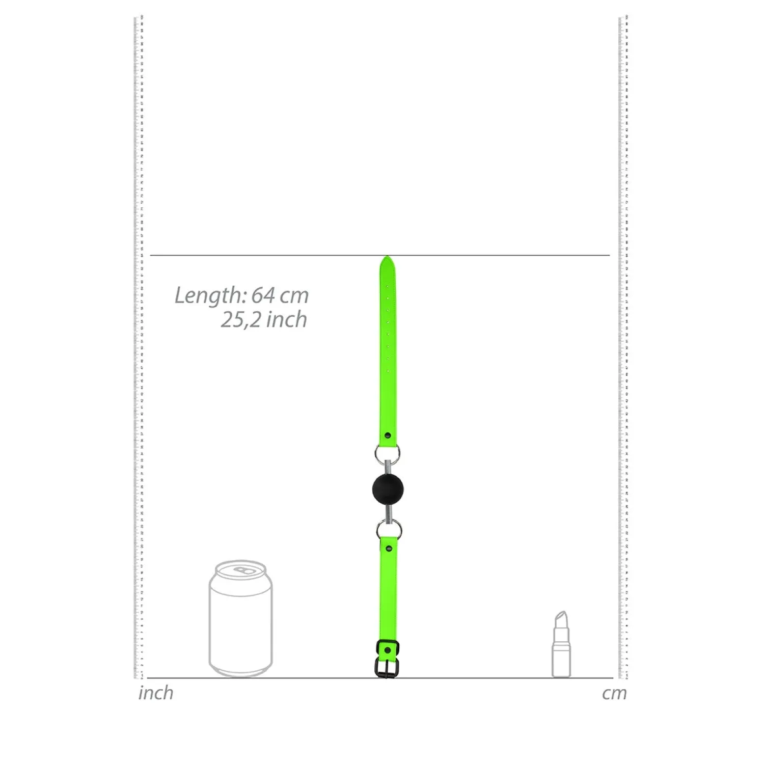 Ouch! Glow in the Dark Bâillon-boule Solide