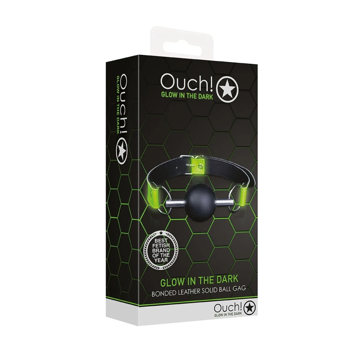 Ouch! Glow in the Dark Bâillon-boule Solide