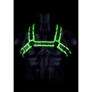 Ouch! Glow in the Dark Bulldog Harnais avec boucle