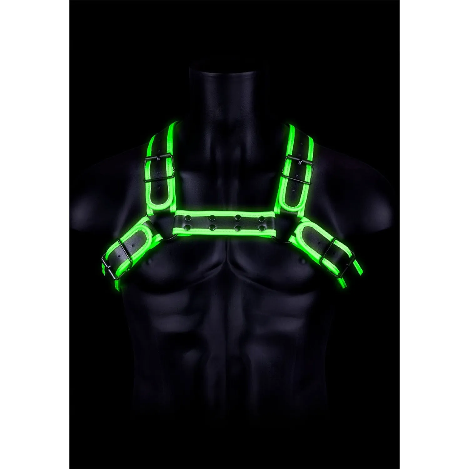 Ouch! Glow in the Dark Bulldog Harnais avec boucle