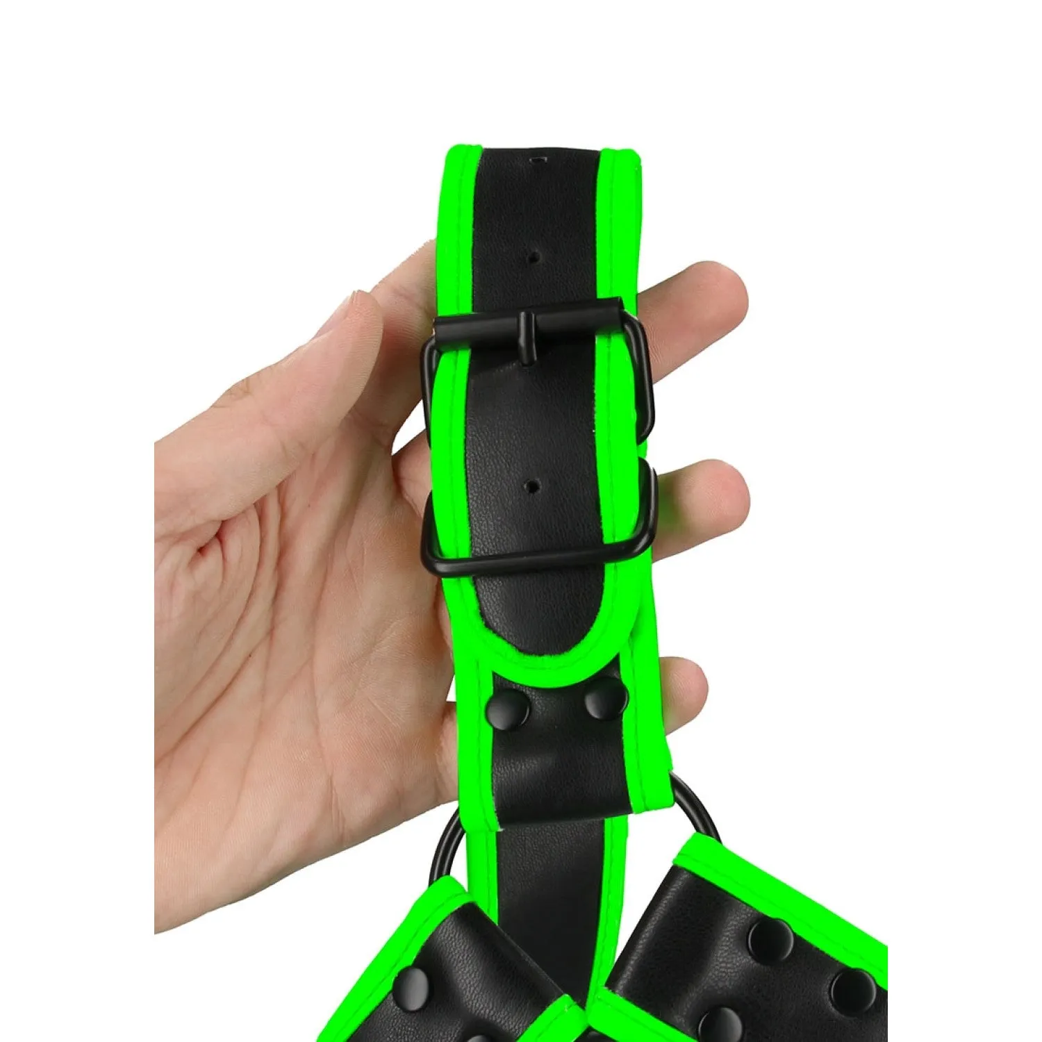 Ouch! Glow in the Dark Bulldog Harnais avec boucle