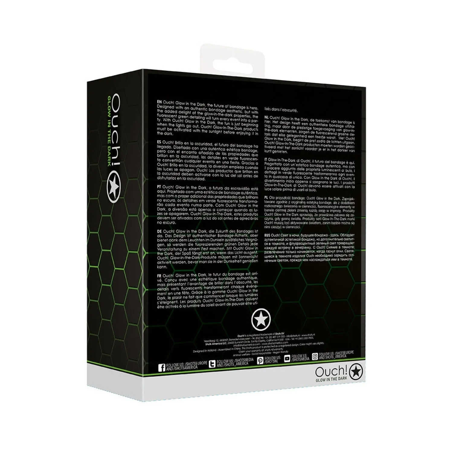 Ouch! Glow in the Dark Dij Gode Ceinture