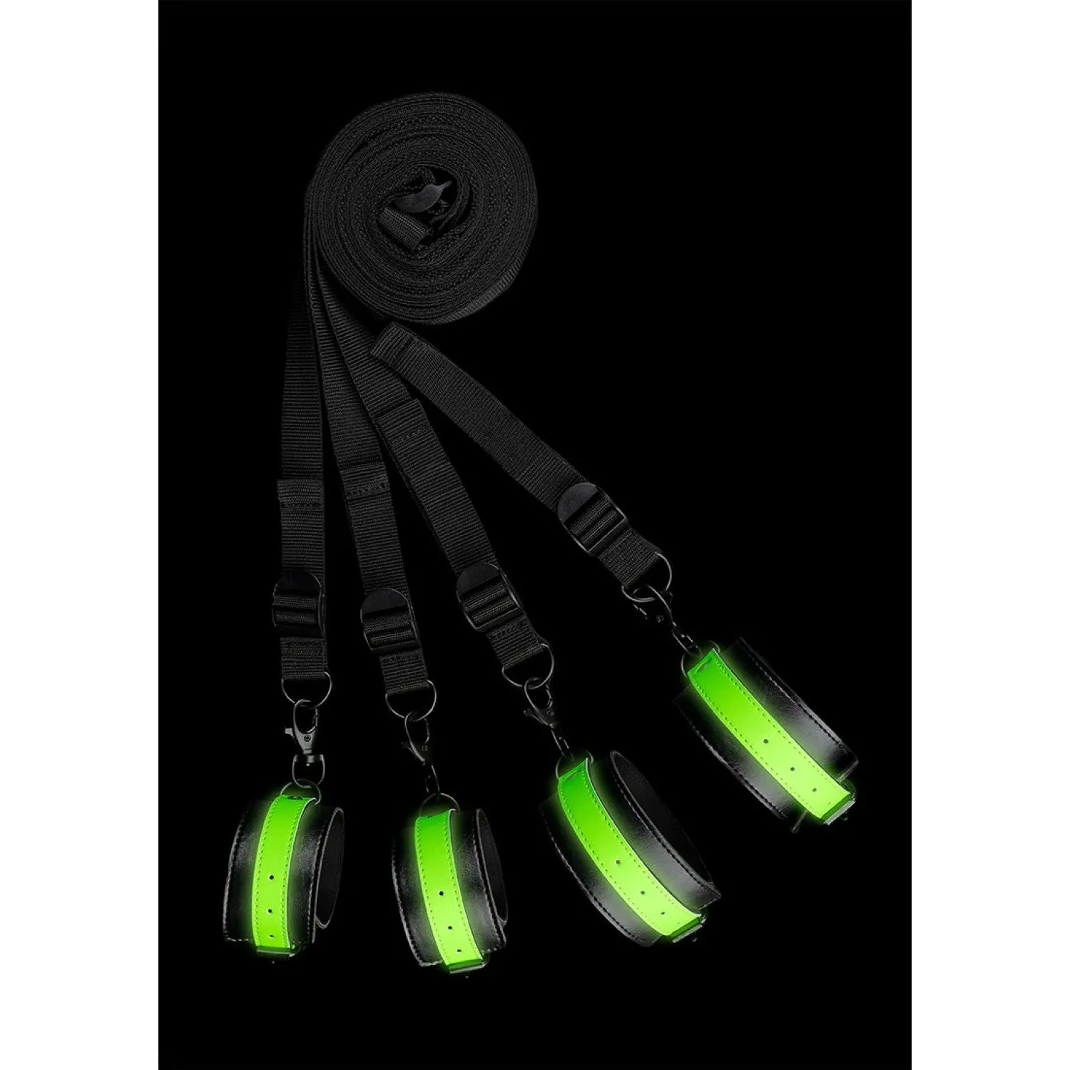 Ouch! Glow in the Dark Kit de fixation pour Bed Cuffs