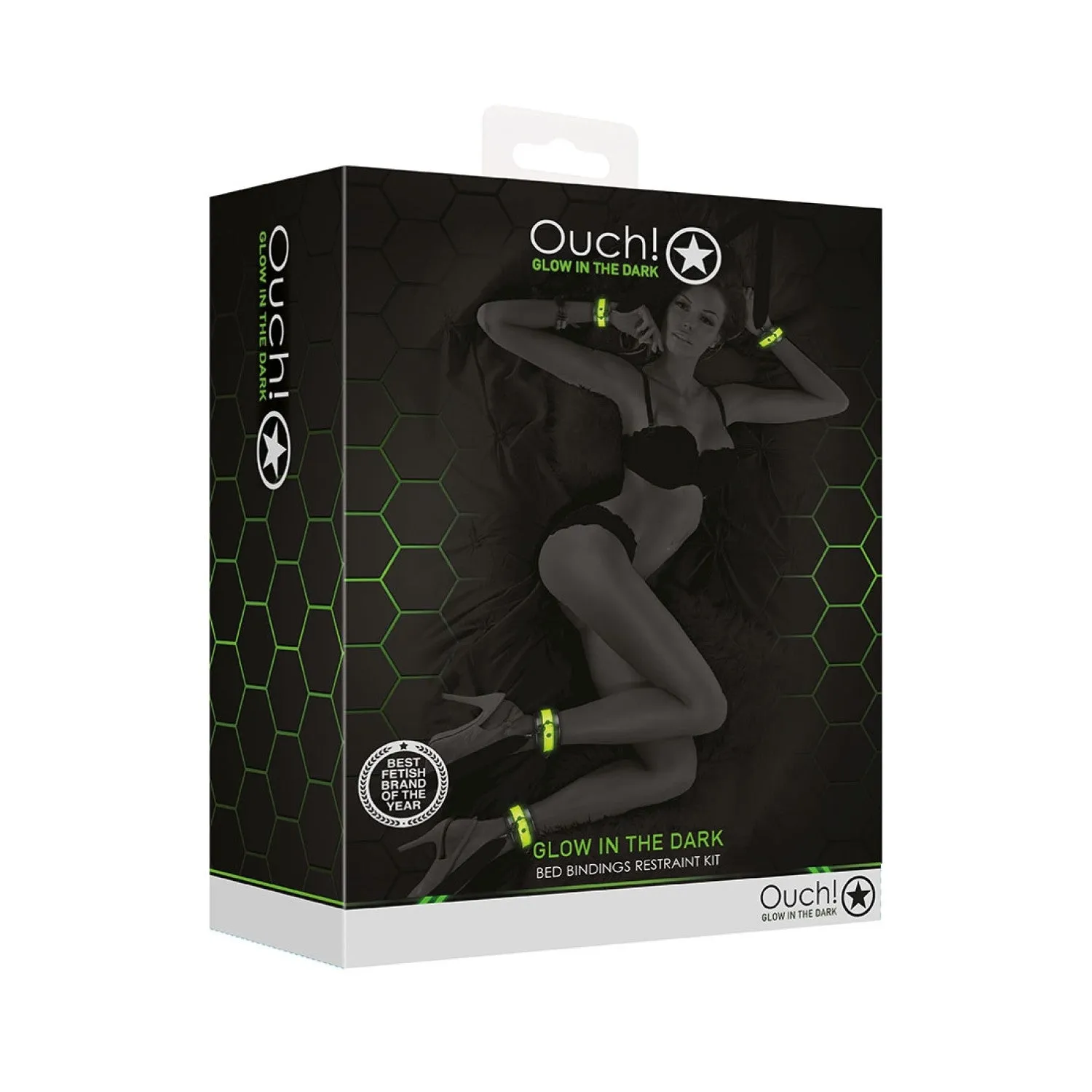 Ouch! Glow in the Dark Kit de fixation pour Bed Cuffs