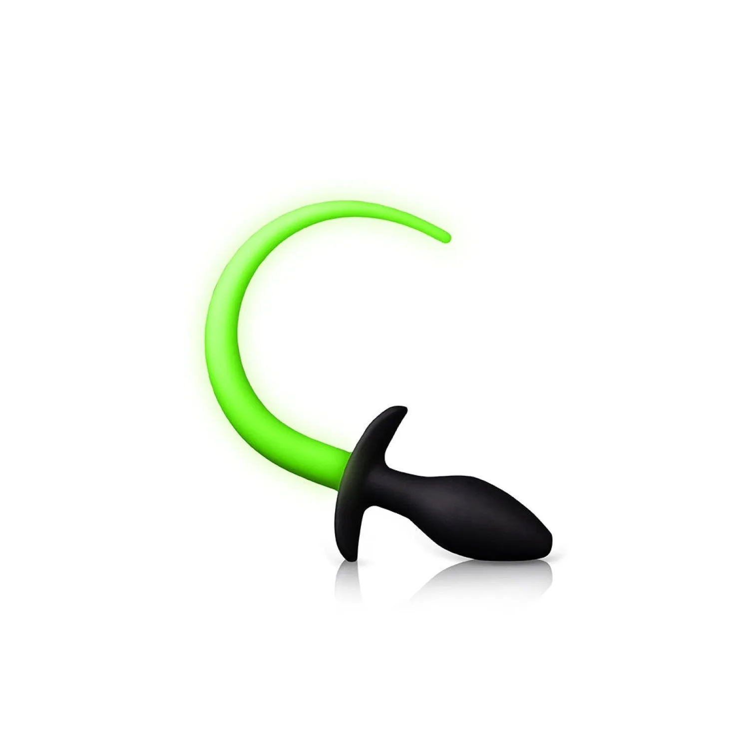 Ouch! Glow in the Dark Puppy Plug Anal Avec Queue 30 Cm
