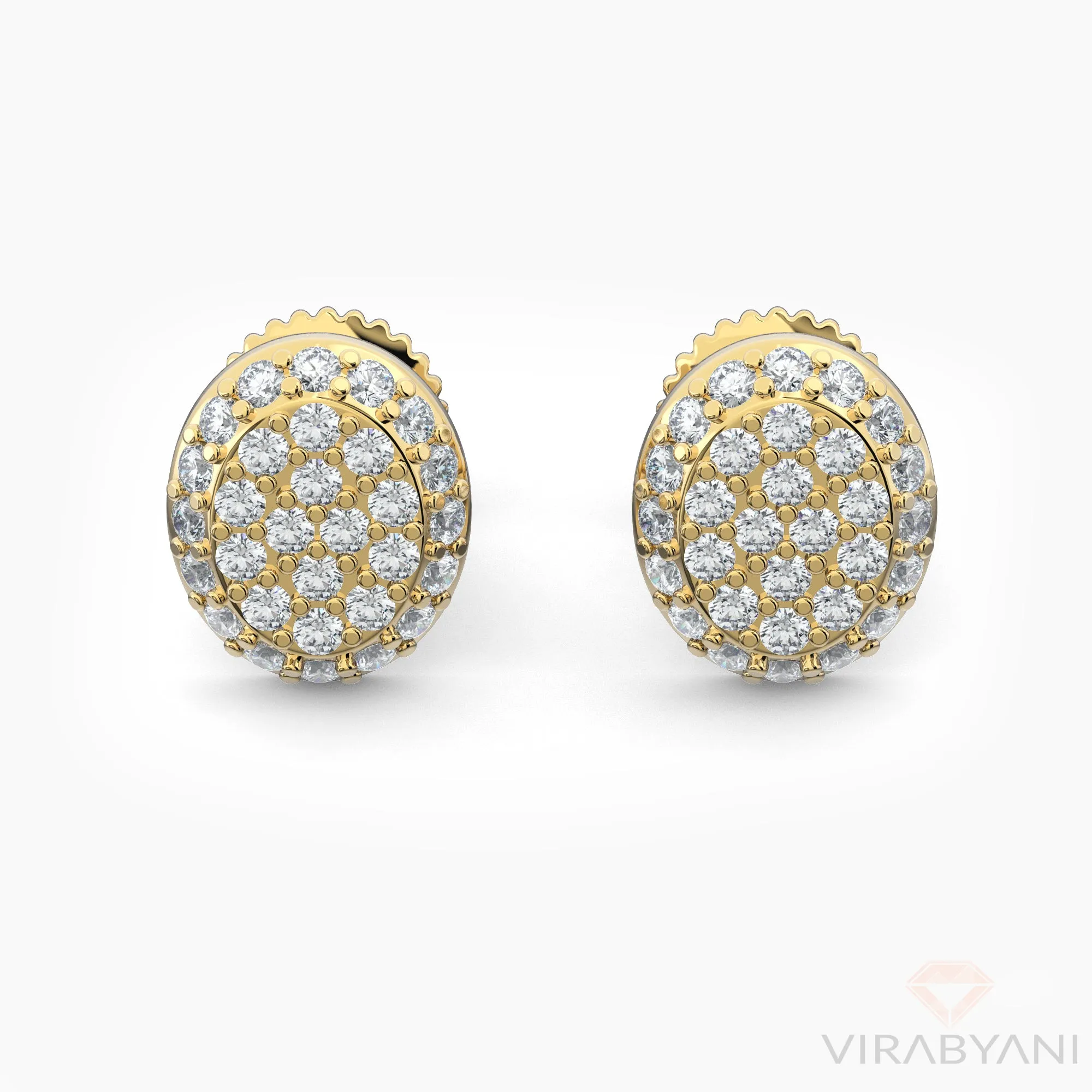 Oval Shaped AMoré Pavé Stud Earrings With 0.50 ct. Diamonds