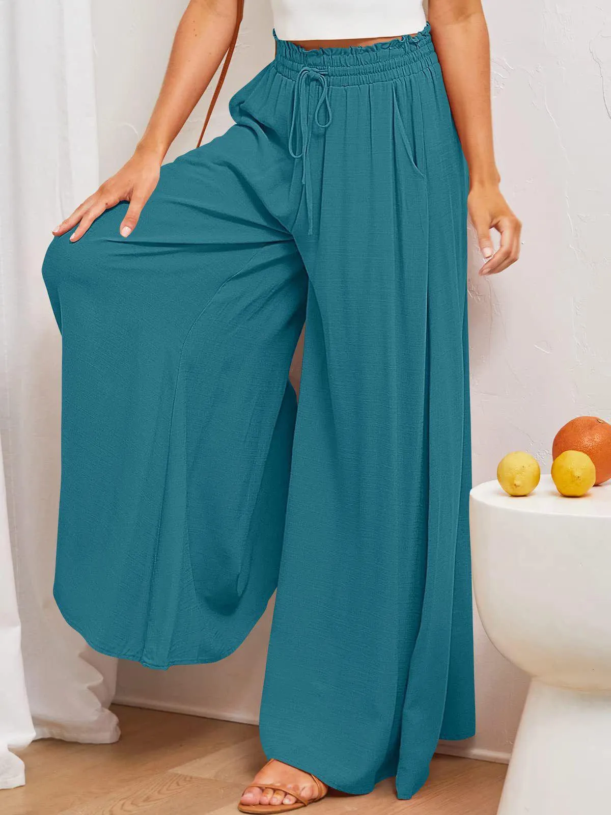 Pantalon Large Fluide Femme - Gaëlle
