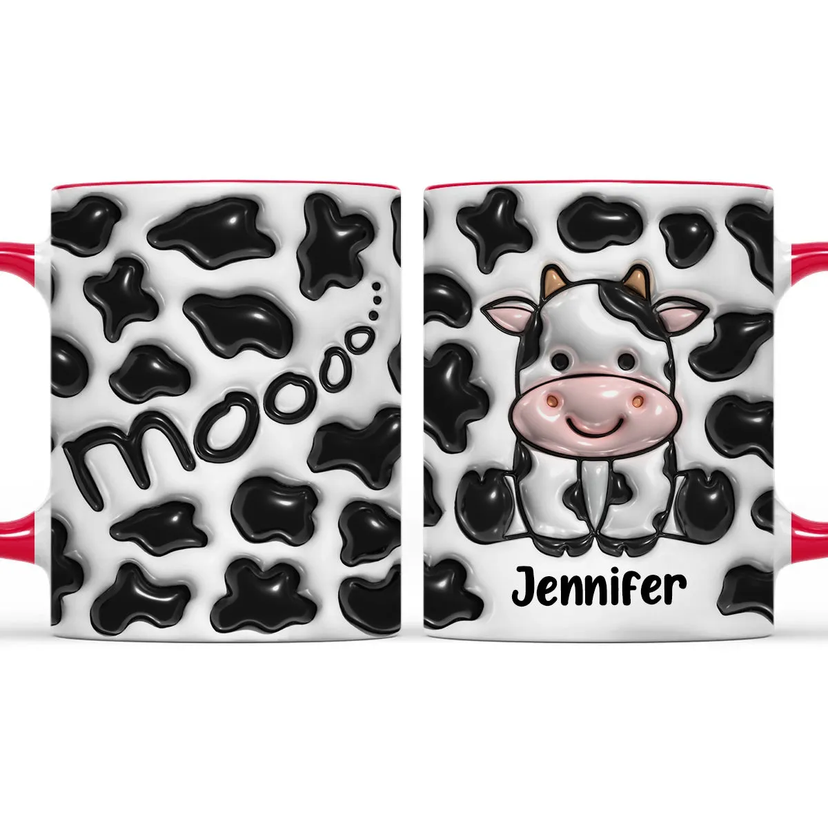 Personalized Cow Moo Accent Coffee Mug Cup