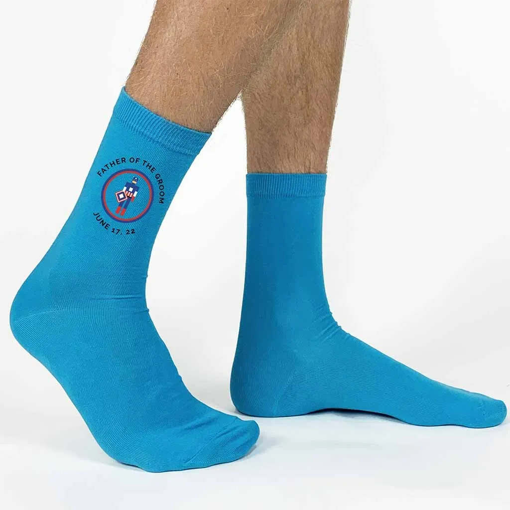 Personalized Super Hero Inspired Wedding Socks