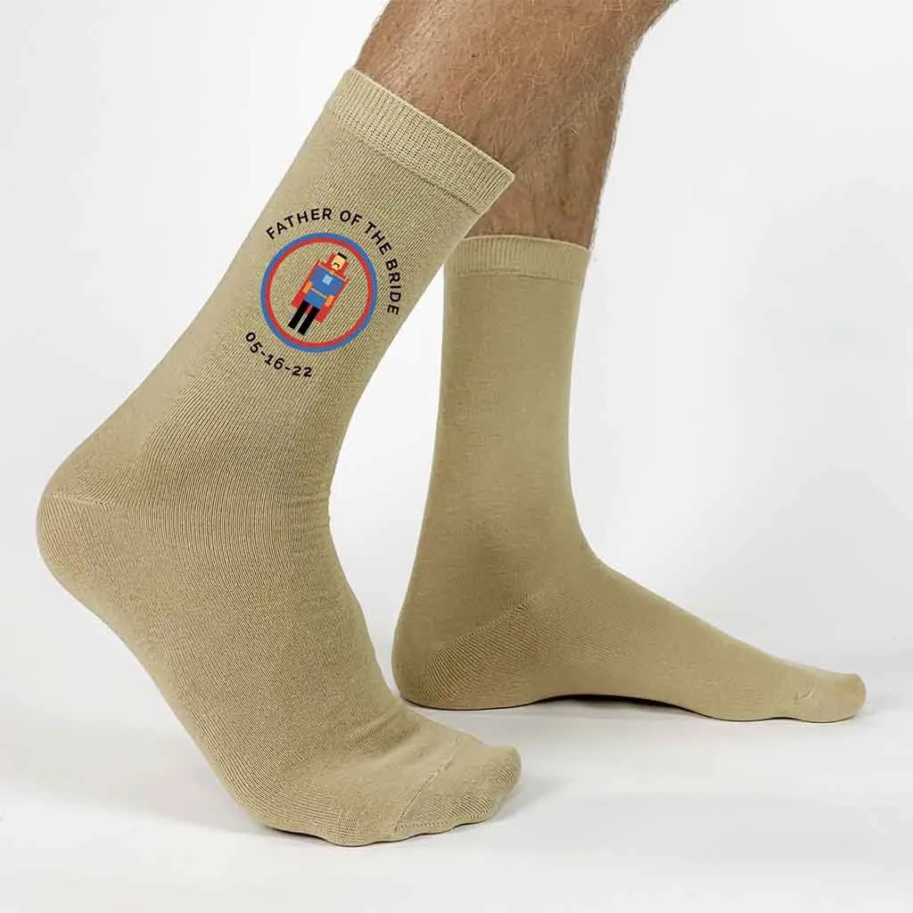 Personalized Super Hero Inspired Wedding Socks