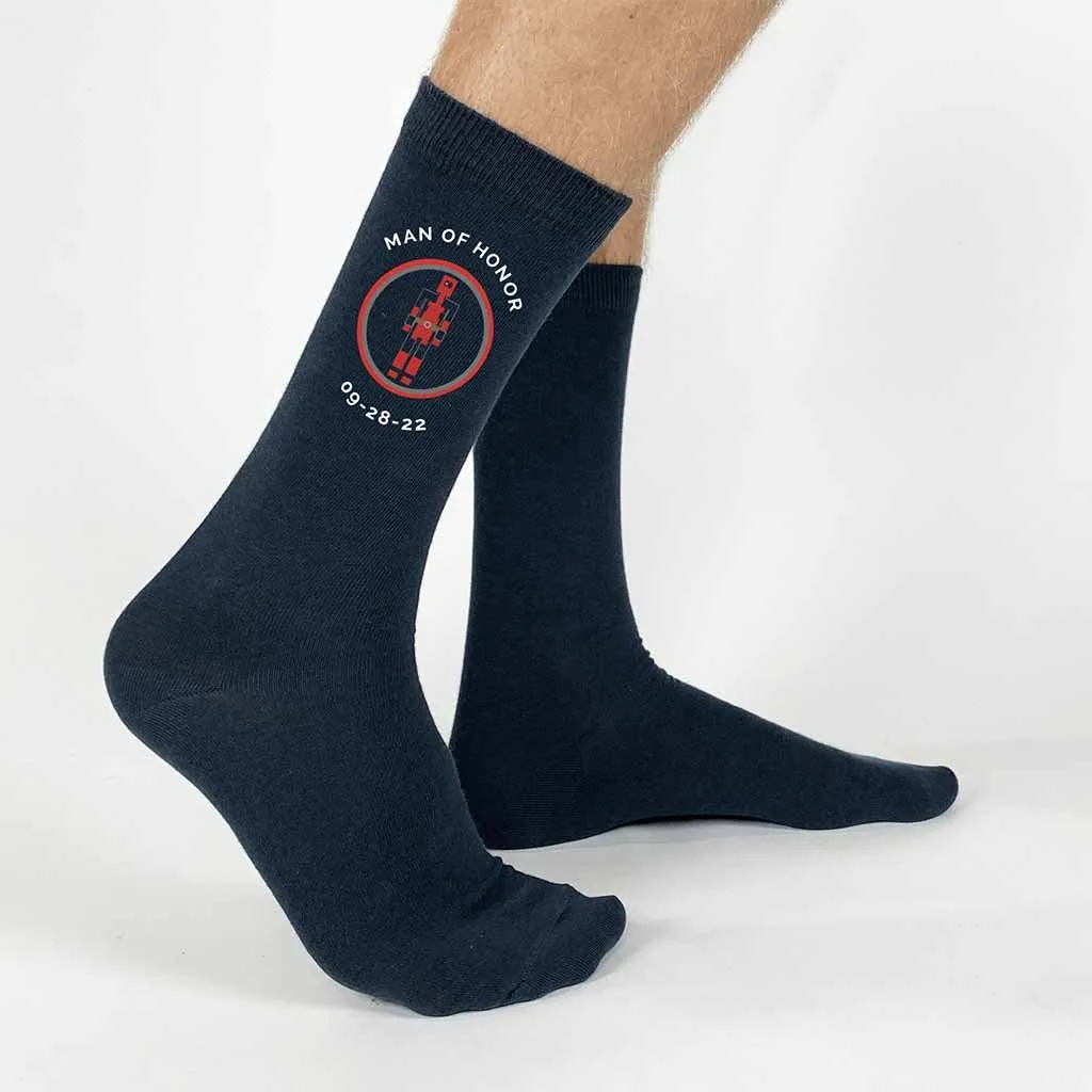 Personalized Super Hero Inspired Wedding Socks