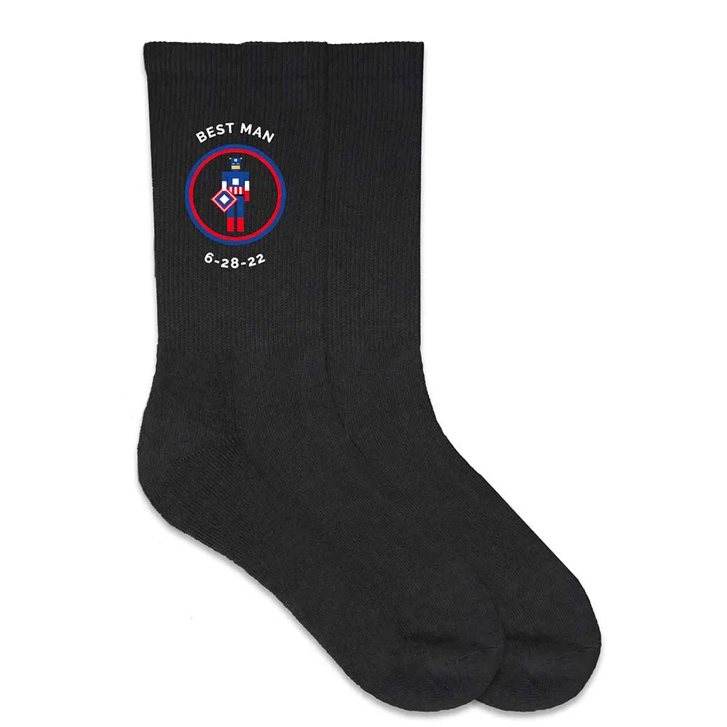 Personalized Super Hero Inspired Wedding Socks