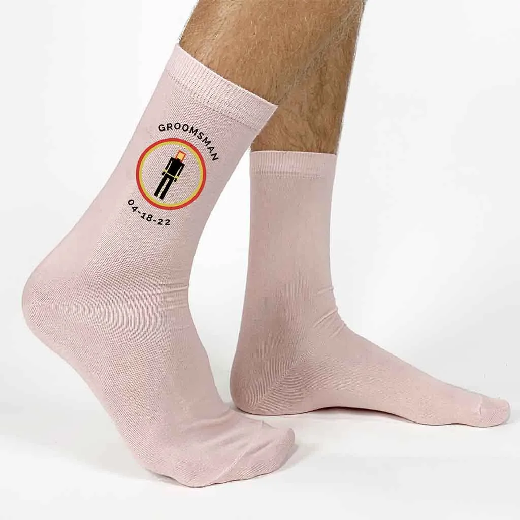 Personalized Super Hero Inspired Wedding Socks