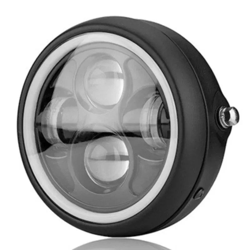 Phare moto LED rond - 5.75pouces
