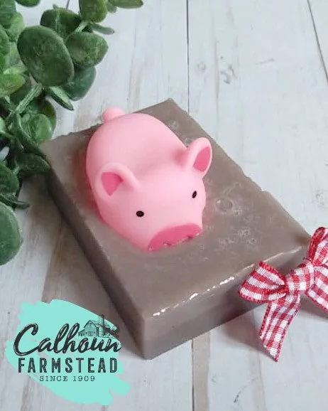 Piggy in Mud Soap - Barnyard Soap - Farm Party Soap - Pig Soap - Kids Soap
