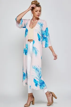 Pink Tropical Kimono