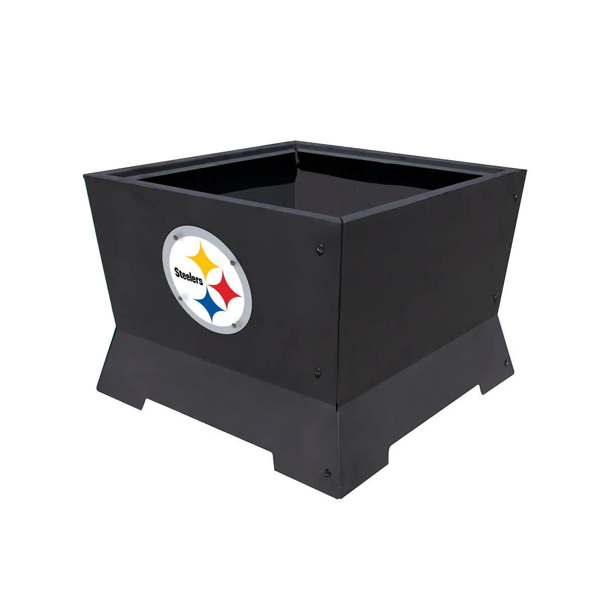 Pittsburgh Steelers 22" NFL Square Peak Patio Smokeless Fire Pit Medallion Series