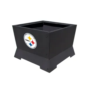 Pittsburgh Steelers 22" NFL Square Peak Patio Smokeless Fire Pit Medallion Series