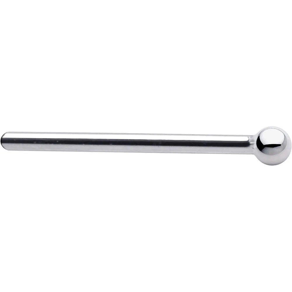 Platinum 1.5mm Ball Nose Ring