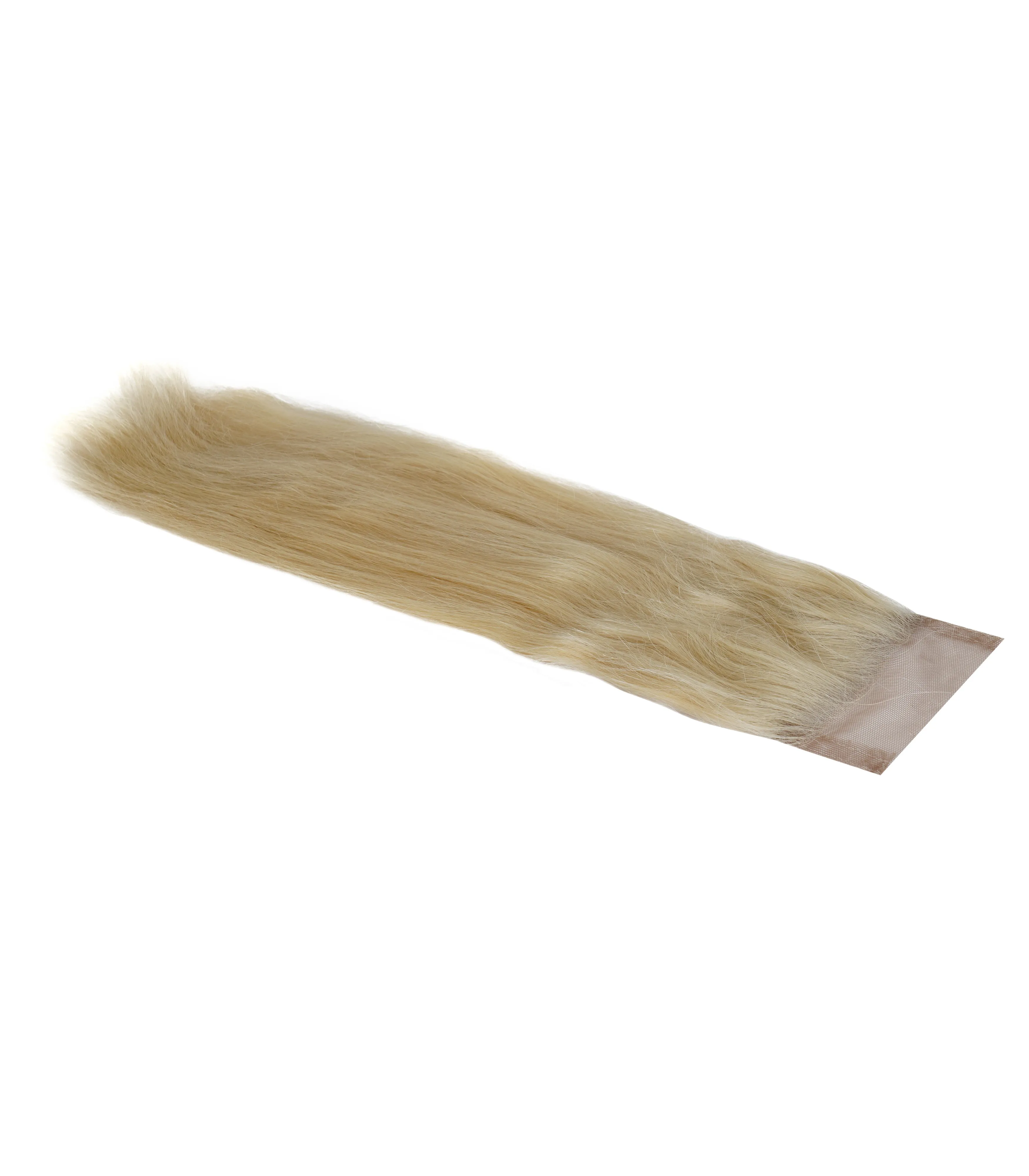 Platinum Blonde Virgin Remy Lace Closure - 100% Handmade with Natural Wave Texture