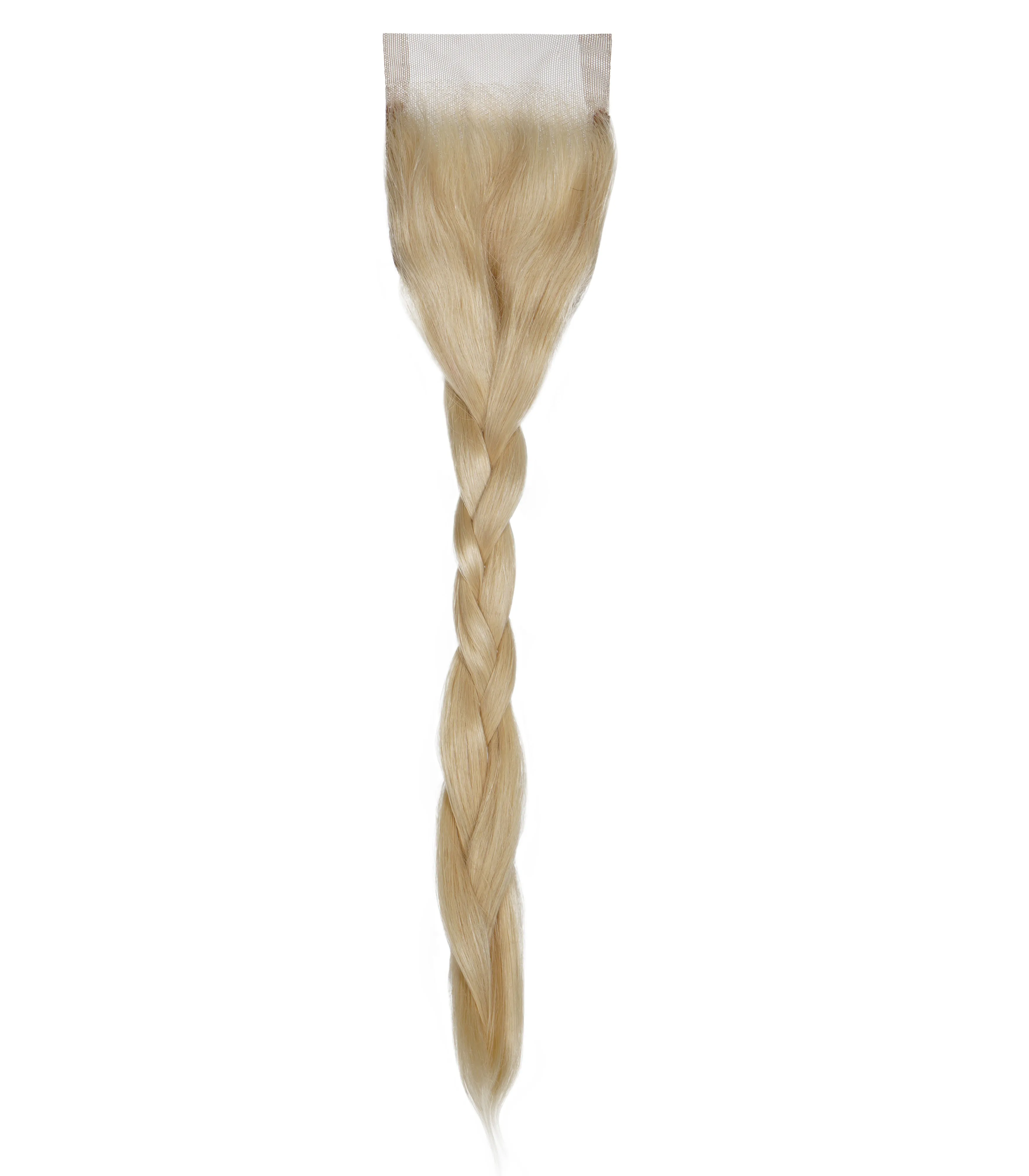 Platinum Blonde Virgin Remy Lace Closure - 100% Handmade with Natural Wave Texture