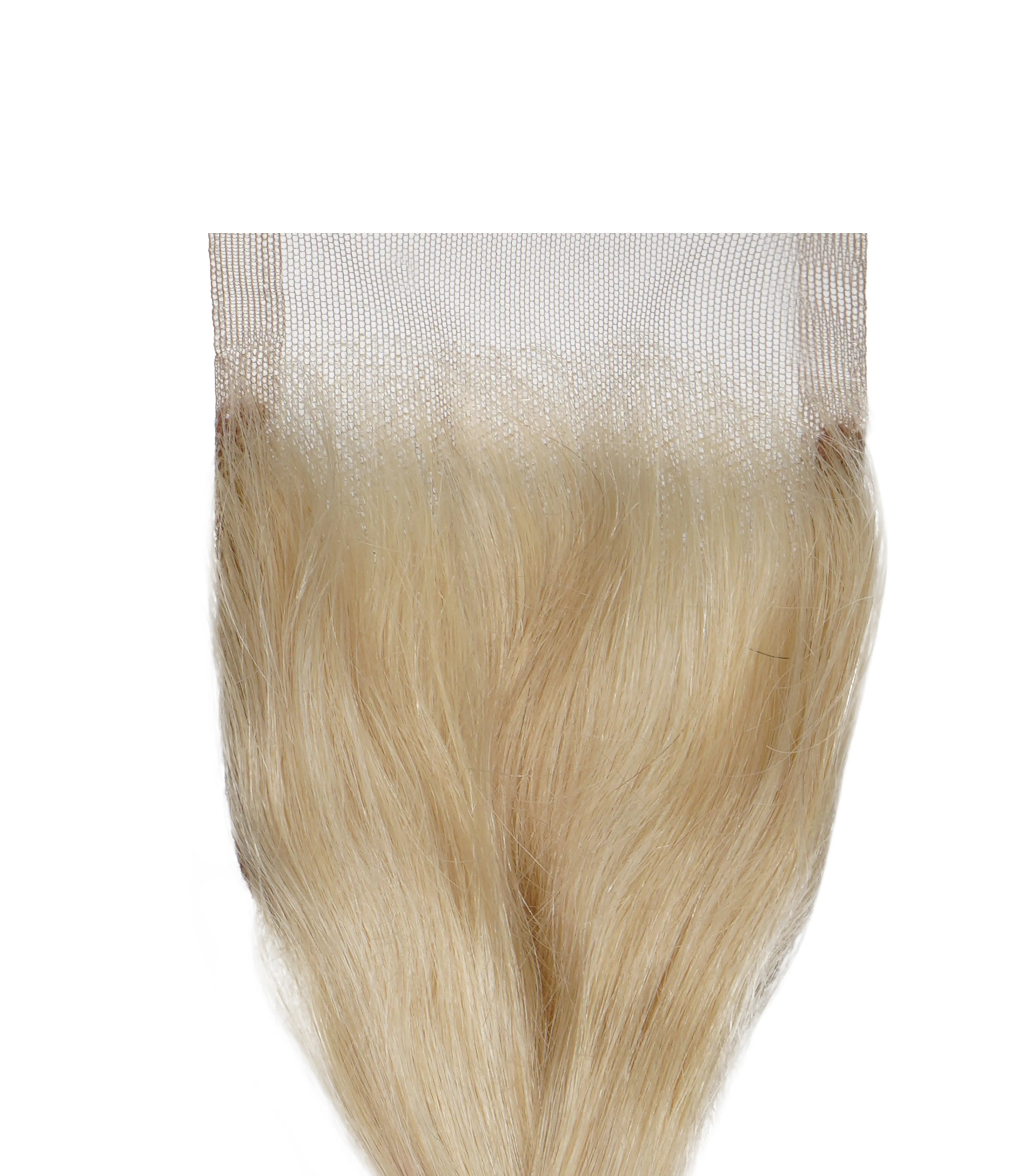 Platinum Blonde Virgin Remy Lace Closure - 100% Handmade with Natural Wave Texture