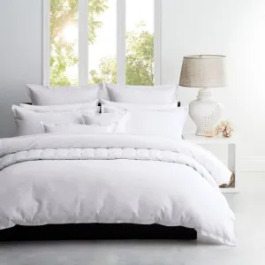 Platinum Collection ASCOT WHITE QUILT COVER SET