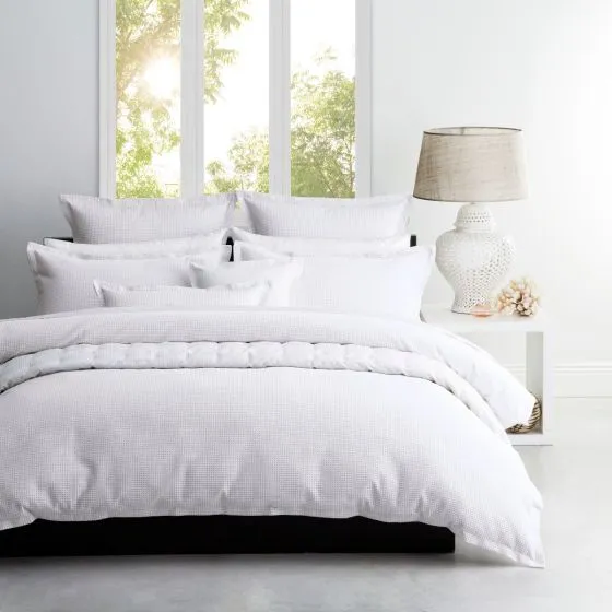 Platinum Collection ASCOT WHITE QUILT COVER SET