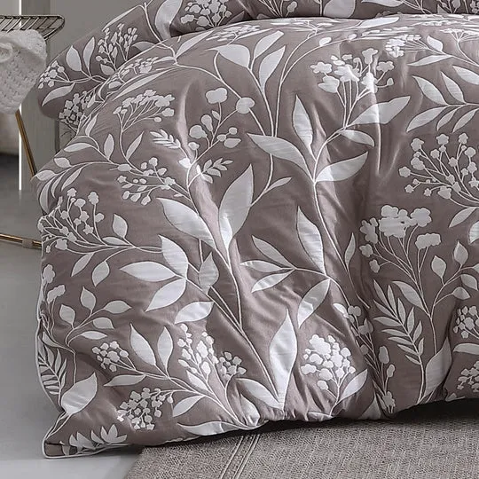 Platinum Collection MADISON LATTE QUILT COVER SET