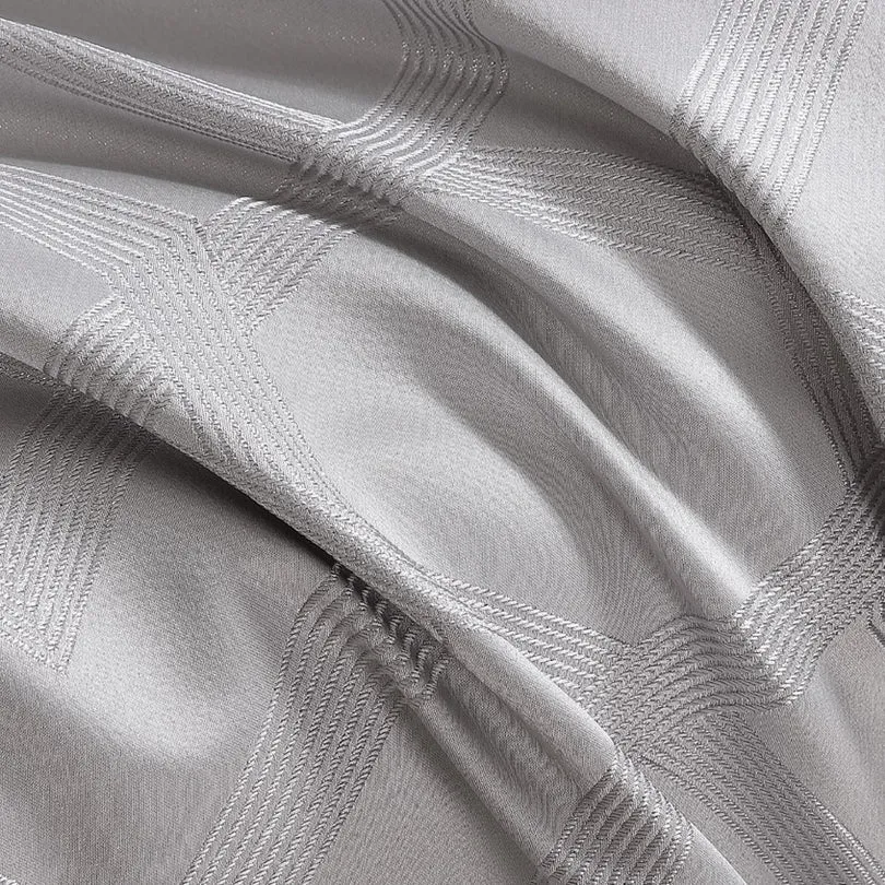 Platinum Collection SEVILLE SILVER QUILT COVER SET
